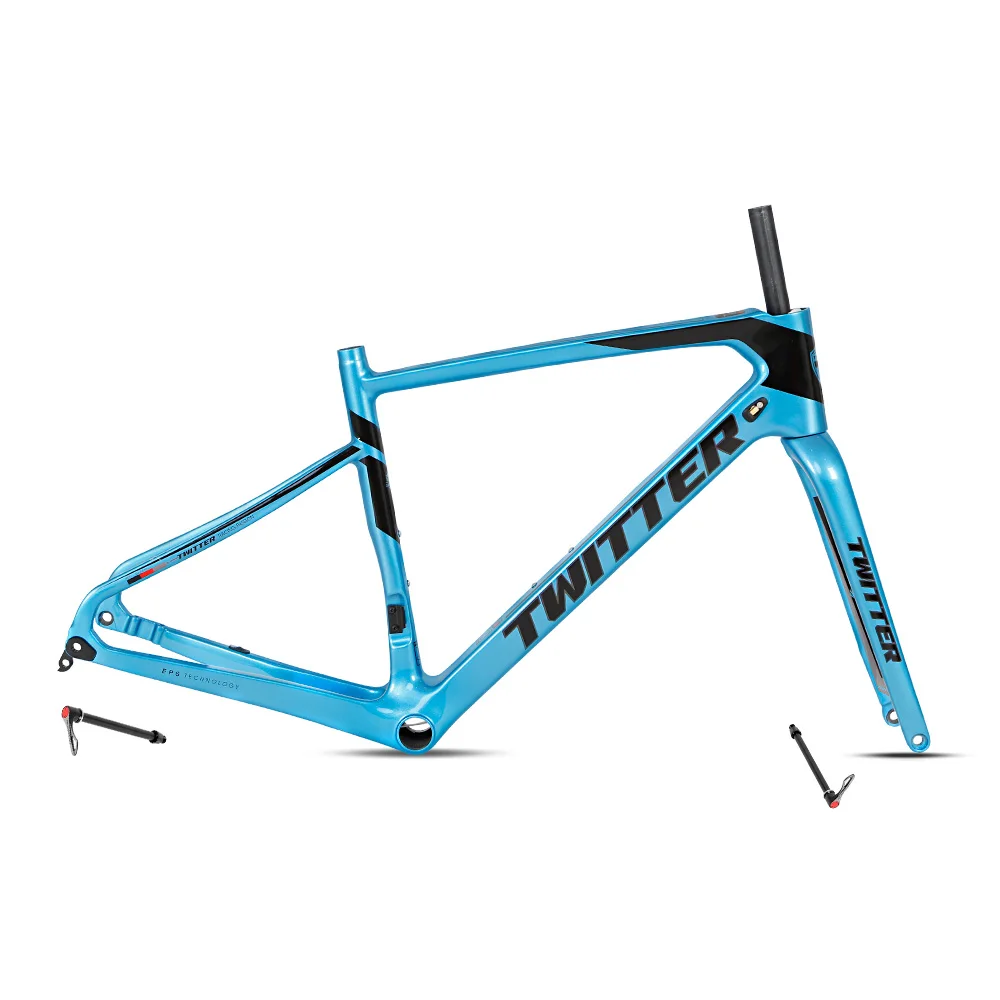 Twitter T800 Carbon Fiber bicycle frame disc Gravel Bikes Frame fit 700C*40C tire carbon frame bike gravel