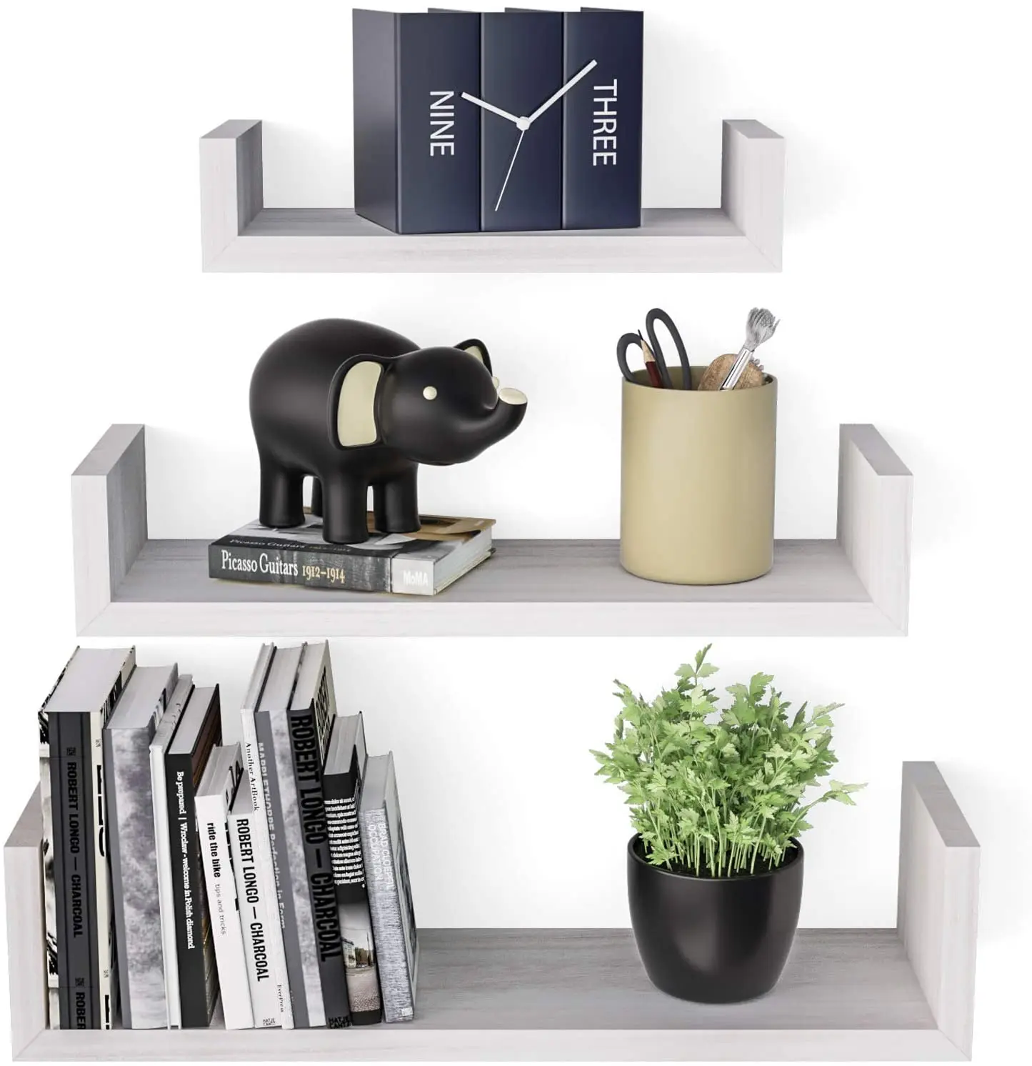 Floating Shelves Wall Mounted Solid Wood Wall Shelves