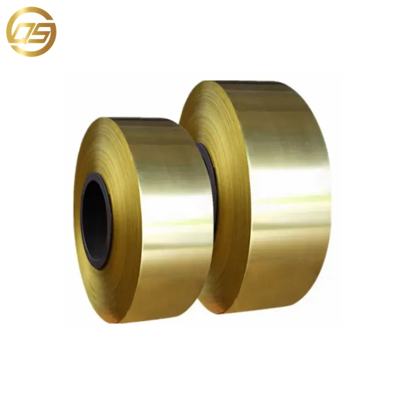 Export high quality 1mm 2mm C11000 C12000 C2680 C19010 alloy brass coil/tape for mechanical manufacturing