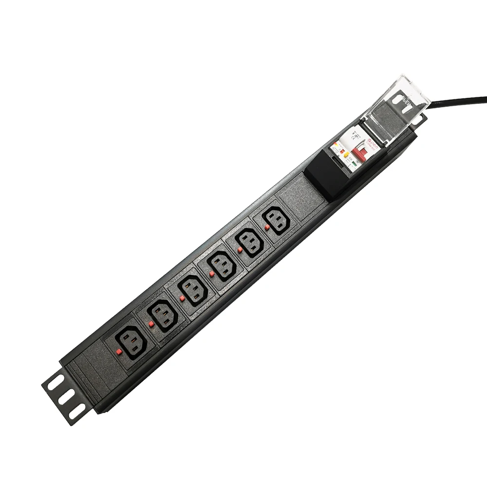 Новый 19 дюймов 1.5U 6 способ IEC C13 из алюминиевого сплава Wi-Fi БРП розетка для работы в Интернете данные Центр