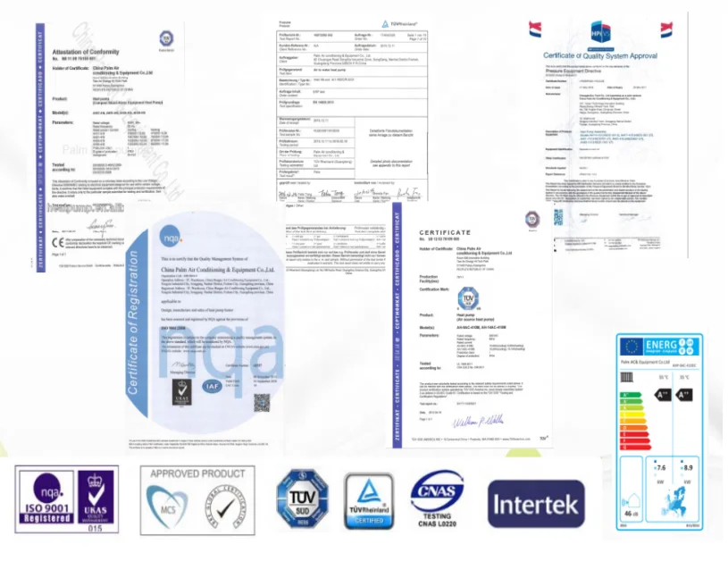 China palm water source monoblock dc inverter heat pump /R32 with solar
