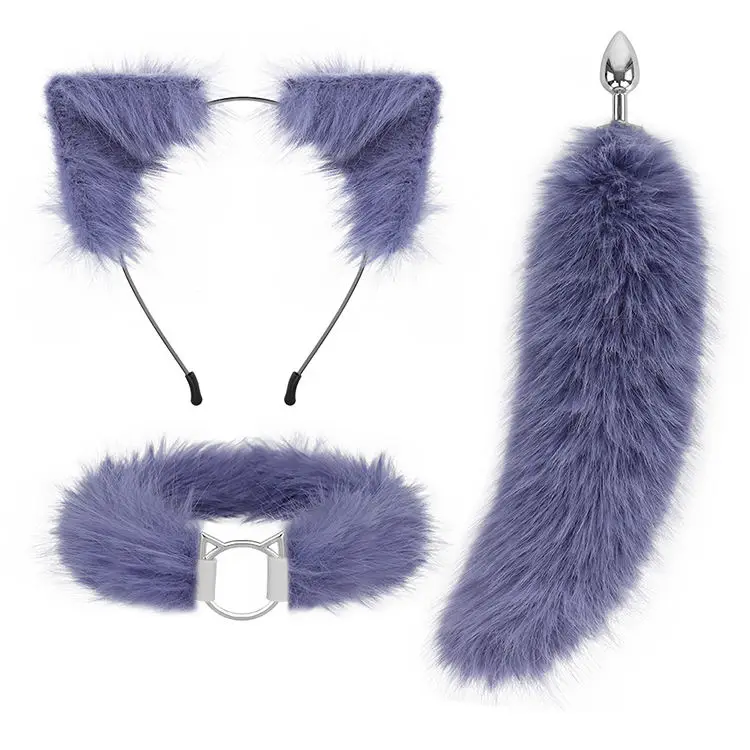 Wholesale New Style Cosplay Masquerade Costumes Girls Plush Animal Comfortable Fur Cat Dog Fox Tail Anal Butt Plug