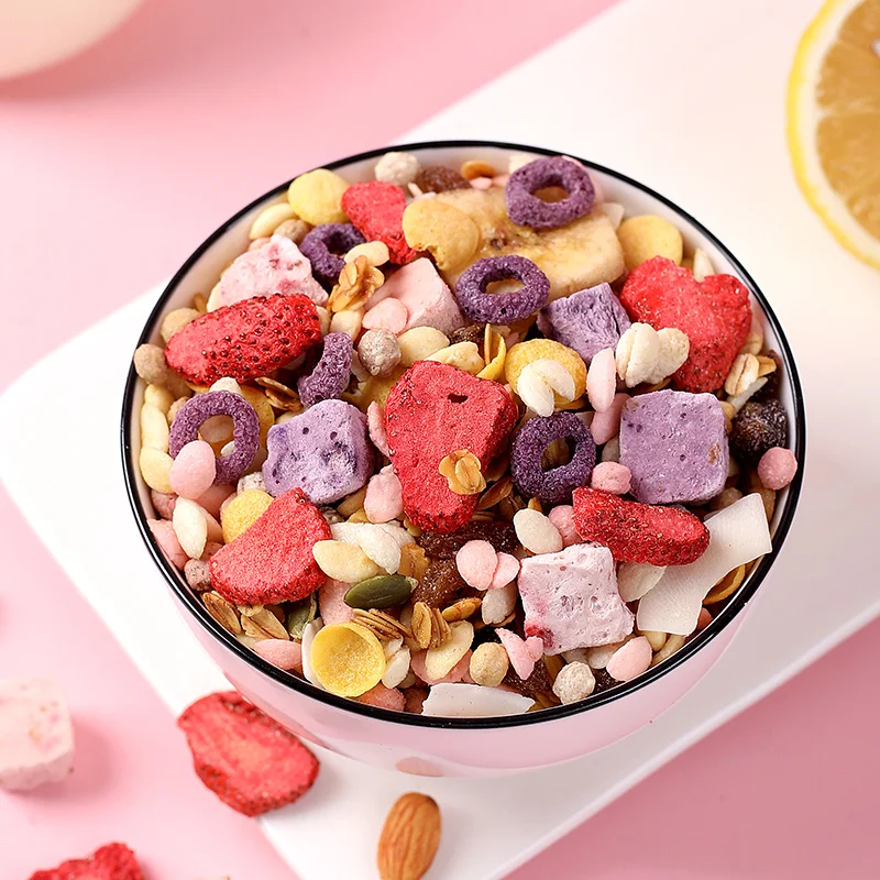 400g yogurt block fruit  dried oats  crispy oats instant oatmeal yogurt fruit oatmeal