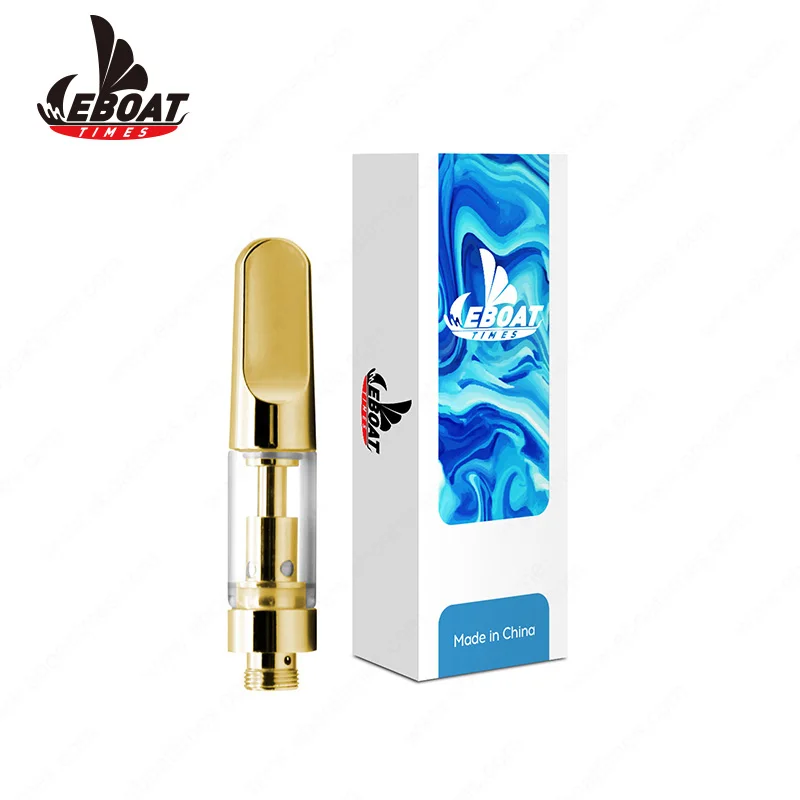 
Wholesale gold delta 8 cartridge 1ml empty tank custom logo vape cartridge 0.5ml 