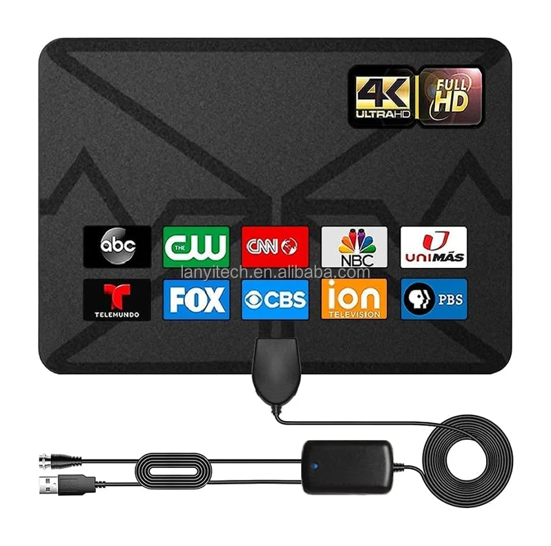 Digital Antenna for TV Support 4K 1080p Amplificatore Antenna Tv Interni Digital HD Indoor TV Antenna Booster