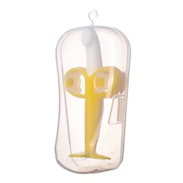 BPA Free banana baby molar Training Toothbrush baby chewing toy safety teether