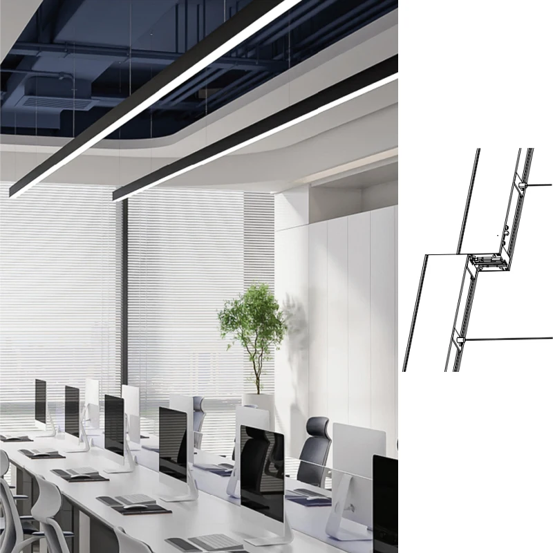 Hot Selling Aluminum Indoor School Classroom Blackboard 18W 36W 45W Smd LED Wall Washer Linear Lighting