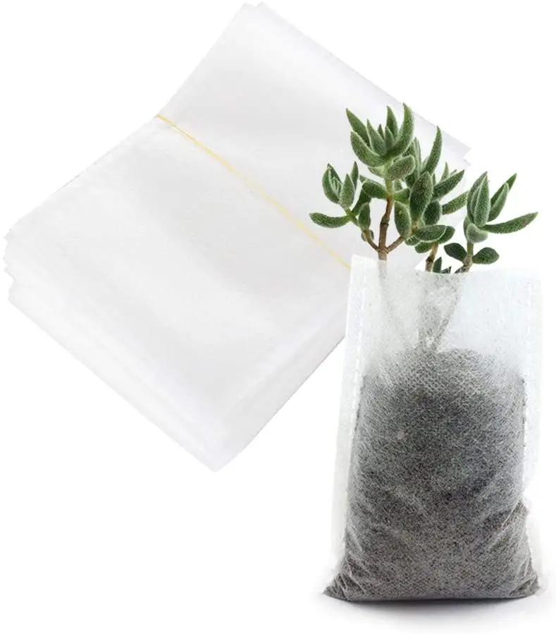 Biodegradable vegetables flowers grow pots nontoxic non woven plant seed nursery grow bags