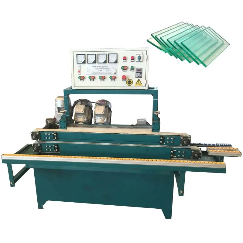 Mirror edge grinding machine glass flat shape edging beveling polishing machine
