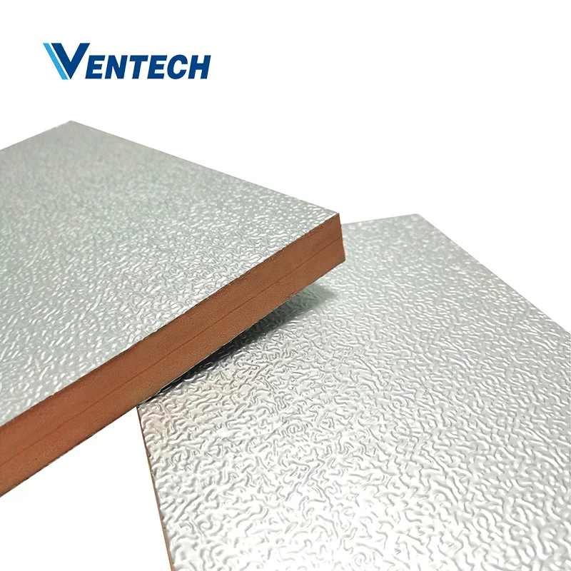 Ventech Air duct insulation PIR Pre-insulated Sandwich Insulated Duct Panel