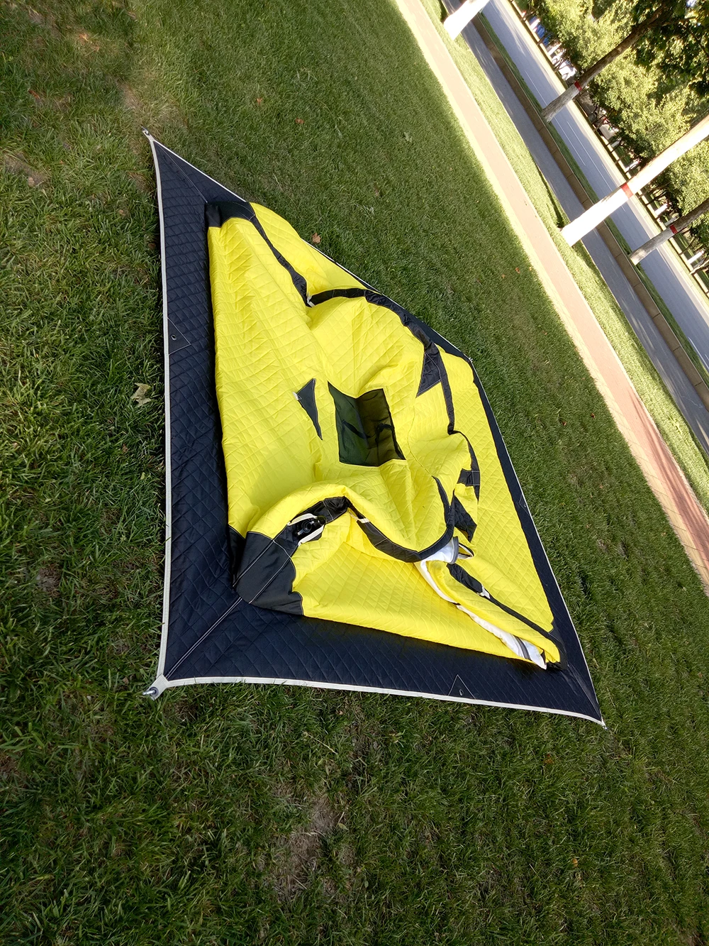 Палатка для зимней подледной рыбалки на 3 человек, изолированная Водонепроницаемая Переносная навес для подледной рыбалки, полиэфир 420D с теплым хлопком 150 г