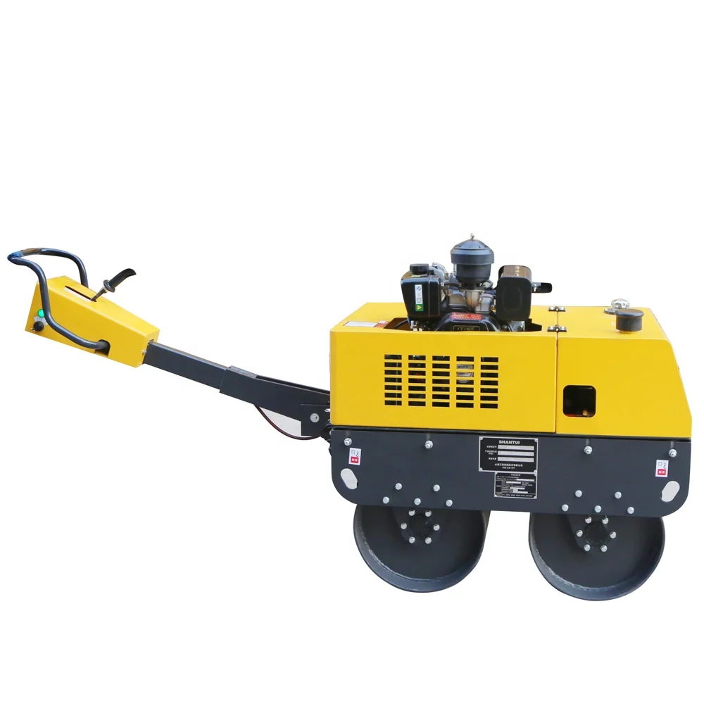 Gasoline Engine Single Double Drum New Vibration Small Mini Road Roller Machine Compactor Price