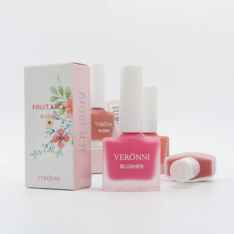 VERONNI 4 Colors Liquid Blush On Makeup Face Rouge Make Up Professional Natural Cheek Blusher