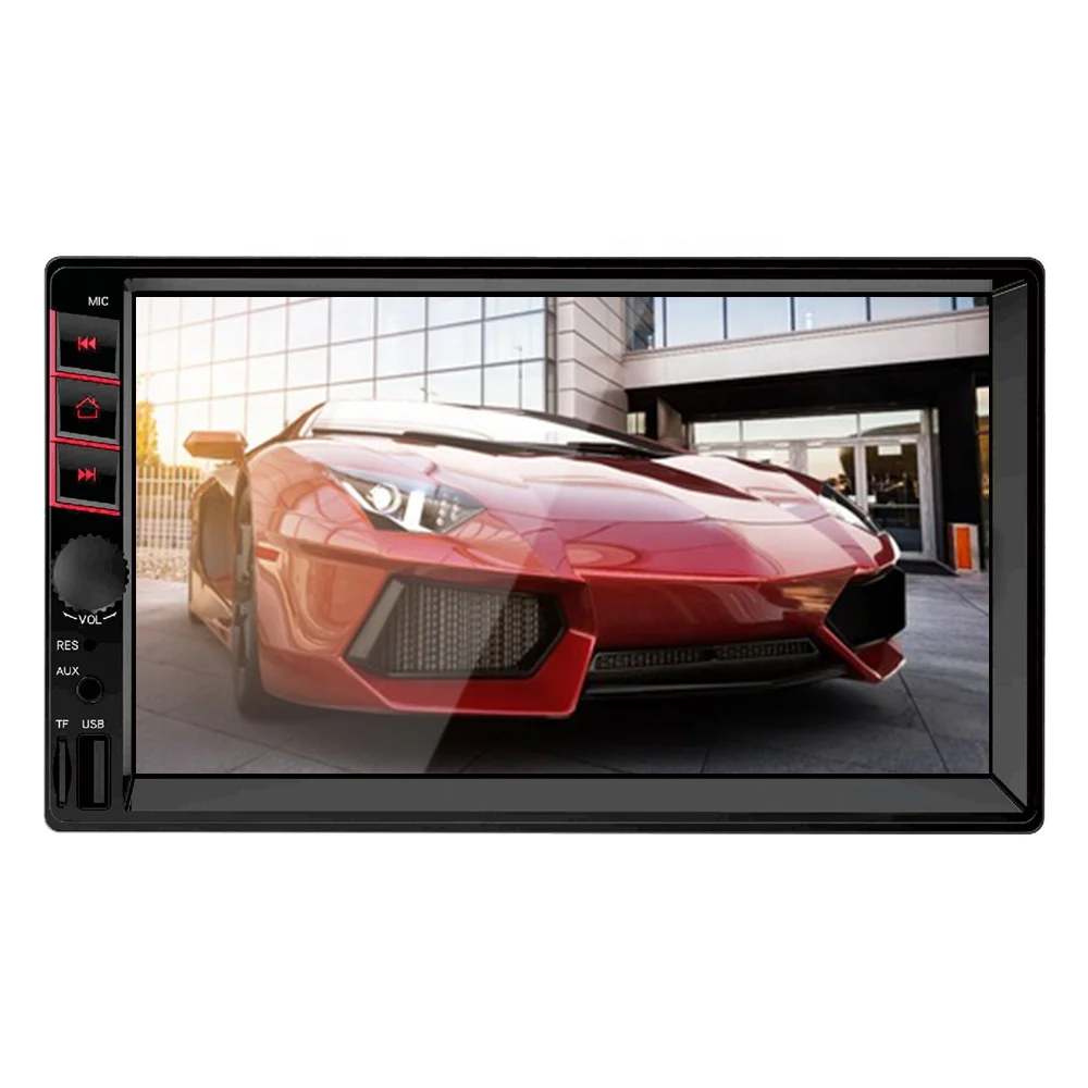 7 Inch 2 Din car radios car auto electronics  touch screen car dvd player FM USB Mirror link