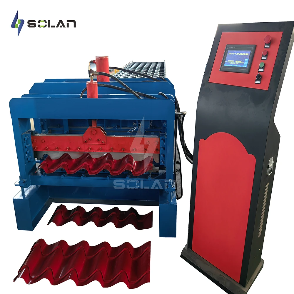 High Speed Full Automatic Glazed Tile Metal Steel Roof Panel Roll Forming Machine