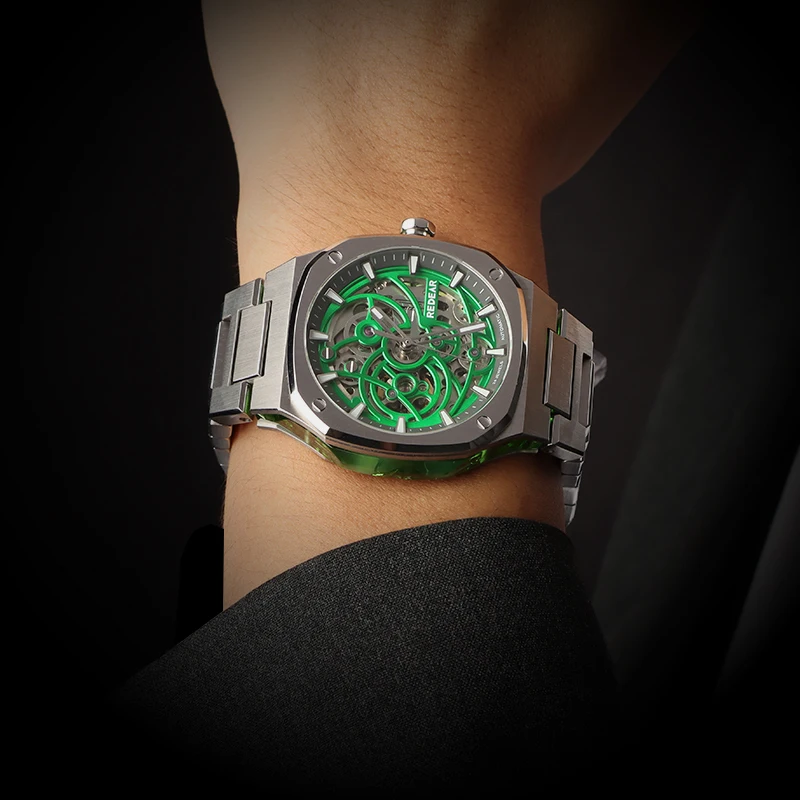 Высокоточный корпус из нержавеющей стали 316L Shark Pam1312 новые механические часы с механизмом японские NH70