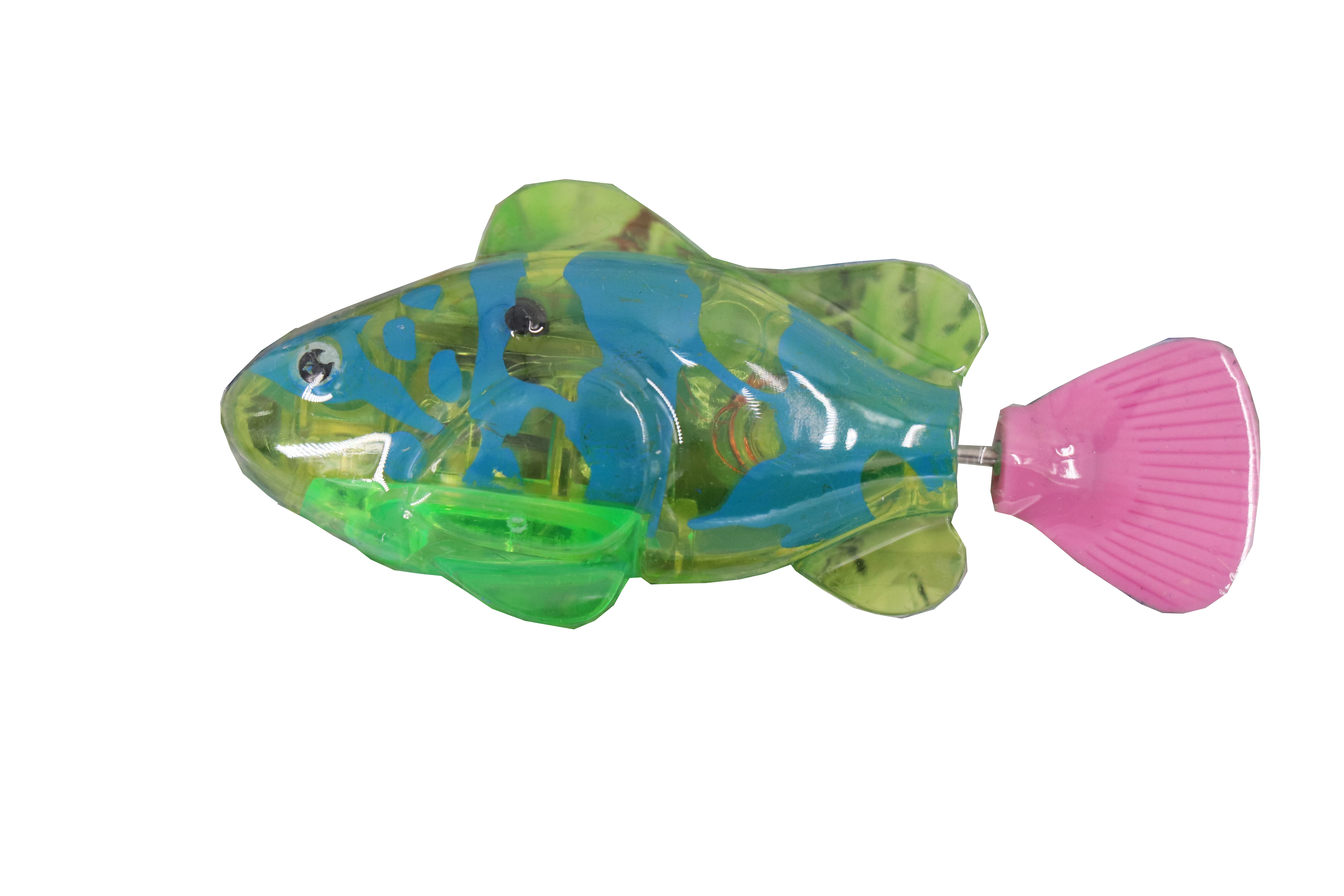 Interactive Swimming Robot Fish Toy for Cat with LED Light Cat Toy to Stimulate Hunter Instincts. (Batteries Included)