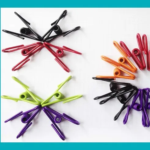 Лидер продаж, зажимы для чипов и сумок, цветной стальной зажим с зажимом для вешалки vynel