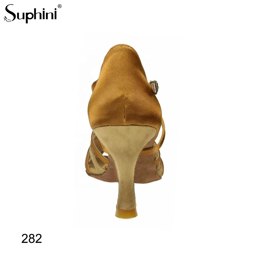 Suphini Wholesale Soft Leather Outsole Satin Ballroom Salsa Dance Shoes