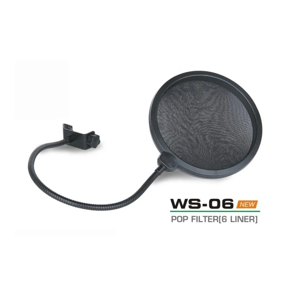 WS-06 360 градусов Гибкая запись Студийный микрофон поп-фильтр