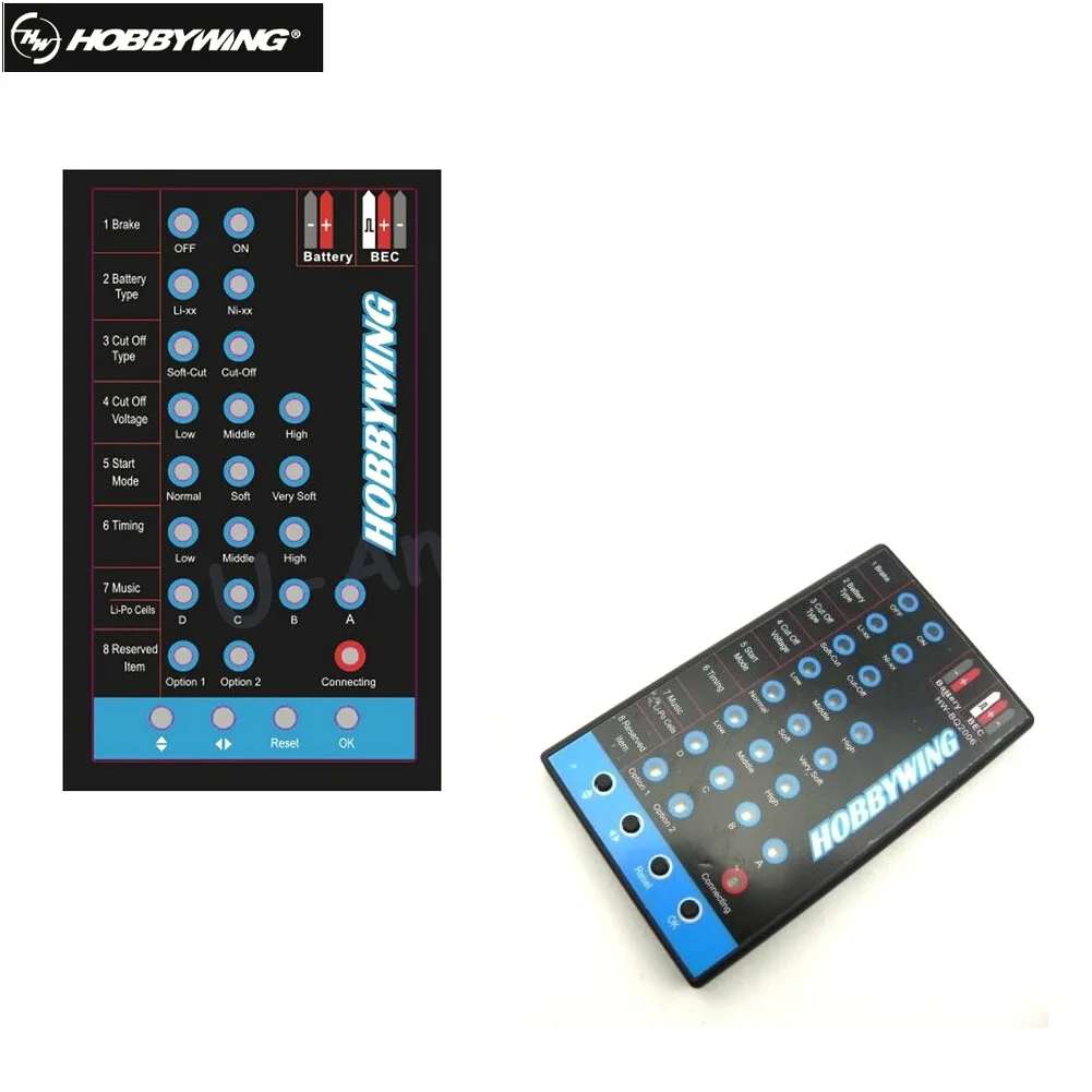 Программируемая карта HOBBYWING светодиодный черный вертолет Skywalker 20A 30A 40A 60A 80A FLYFUN Pentium ESC