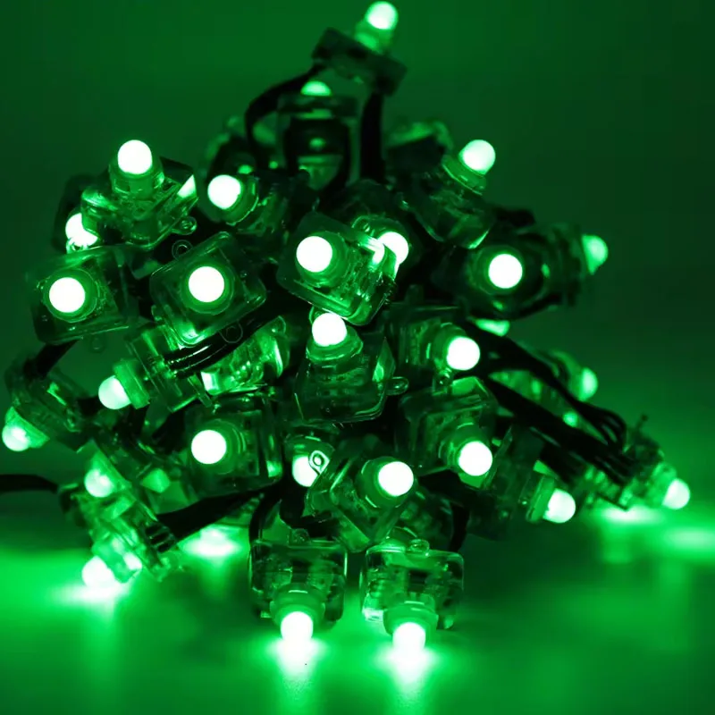 Programmable square 12mm pixel string light rgb full color 5v led modul ws2811 for advertising sign christmas decoration