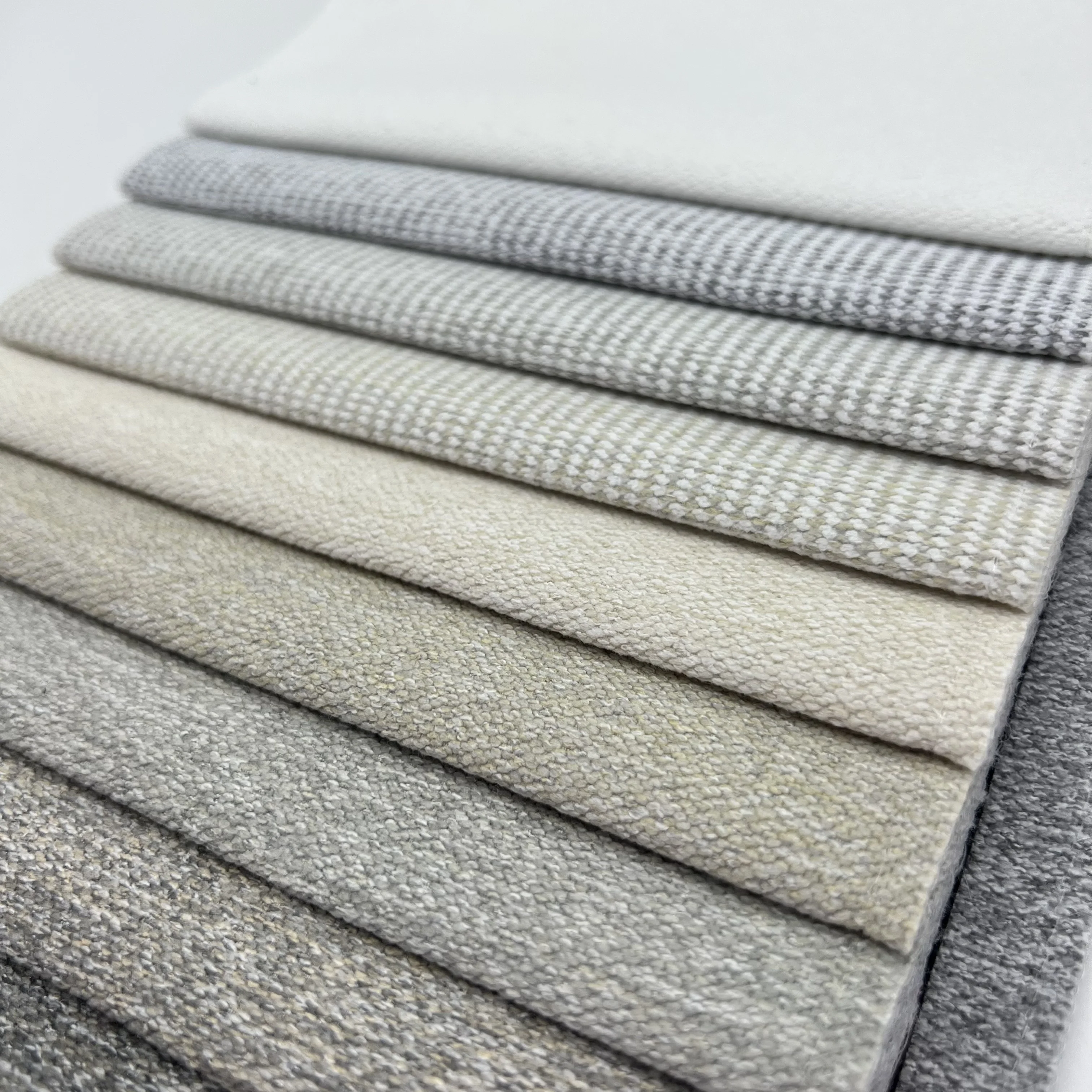 China Jiangsu 100% Polyester Hometextile No MOQ Woven Two-tone Colour Sanding Sofa Fabric for Sofa Pillow Home Use