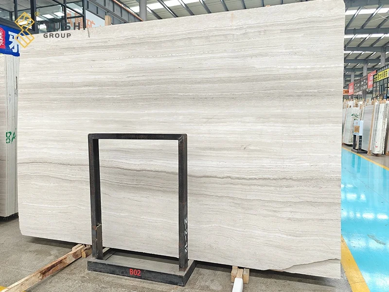 Yushi Group Natural Stone Modern White Marble Slabs tile material marble stone for wall decoration wood pallet