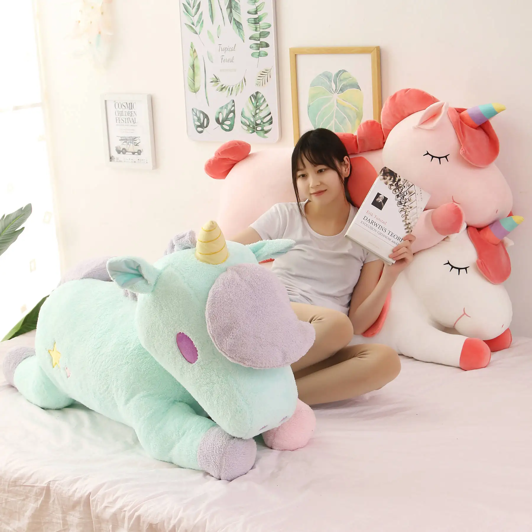 Household Wholesale Custom unicorn plush pillow Stuffed animal unicorn plush toys