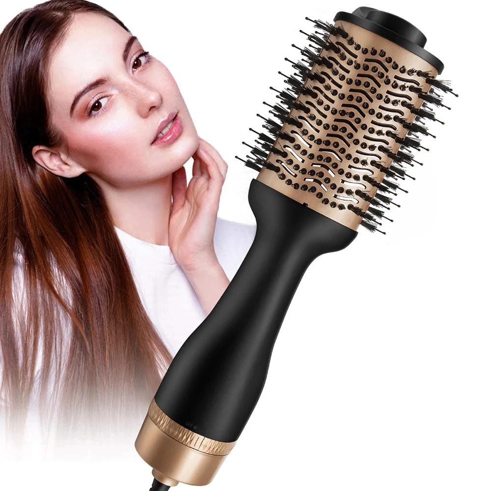 5-in-1 Professional Hair Curling Brush Negative Ion Hot Air Volume Styler Curler Electric Hair Blow Dryer