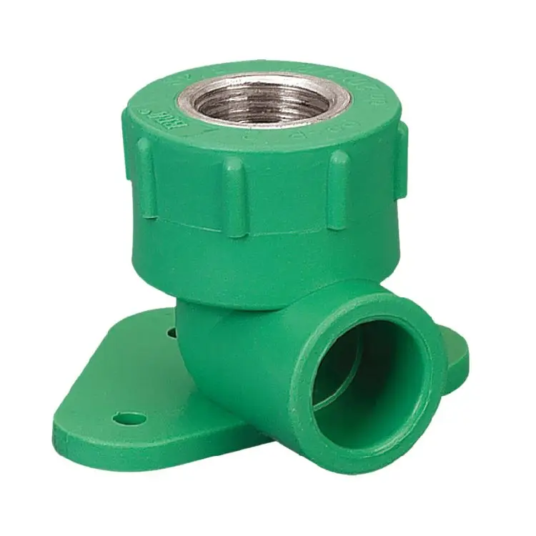 ERA DVGW Certificate  DIN8077/ 8078 PPR Brass Fitting  90 Degree Female Thread Elbow With Ear