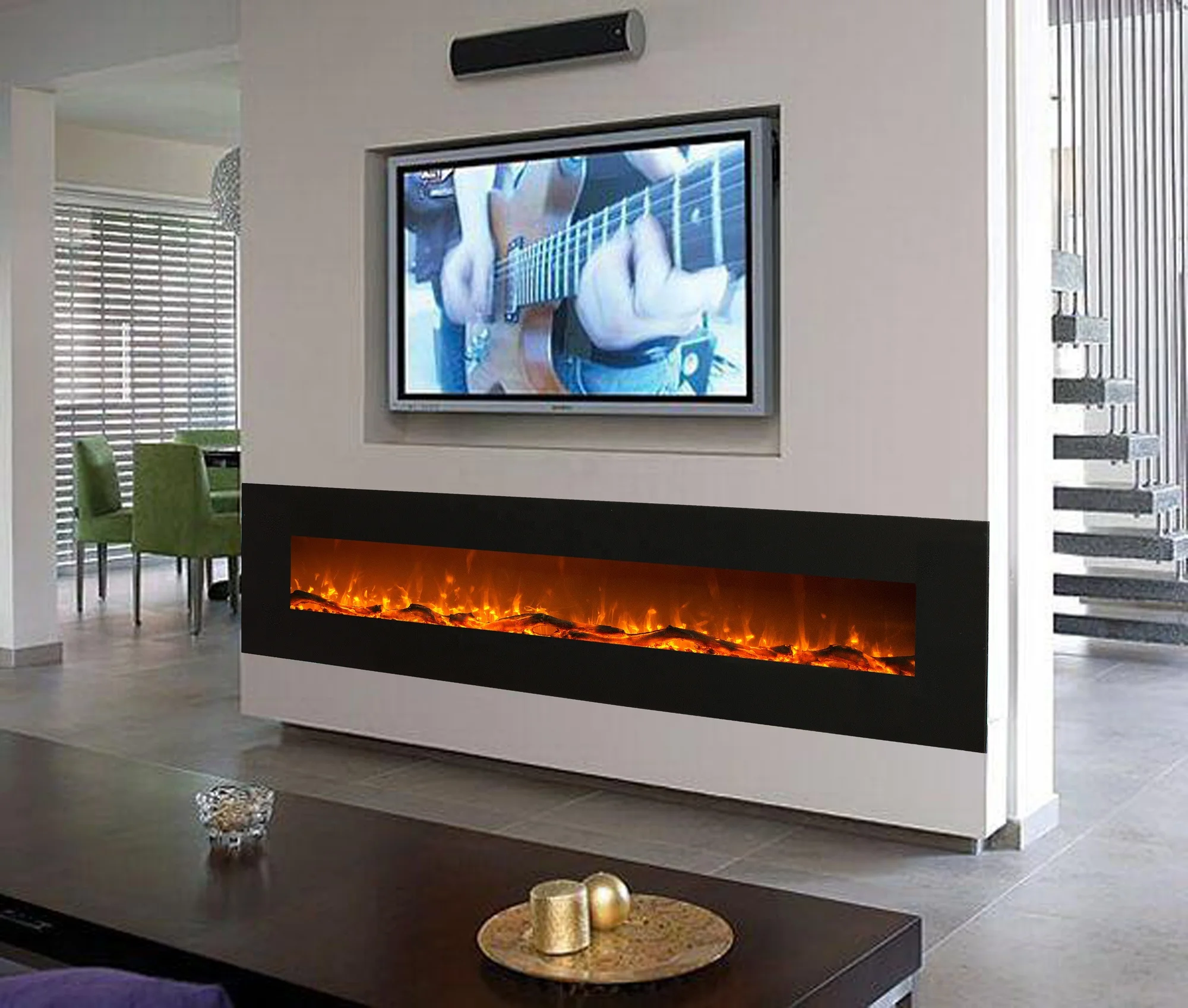 GS passed 72'  big size Wall mounted electric fireplace heater