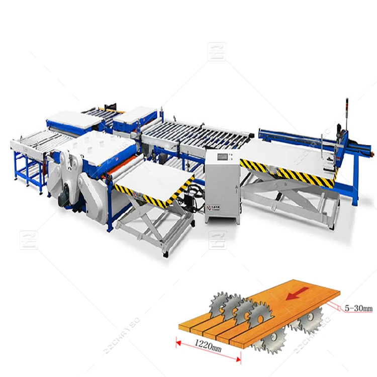 Woodworking Saw Plywood MDF Board Rip Saw Multi Cutting Grooving Machine