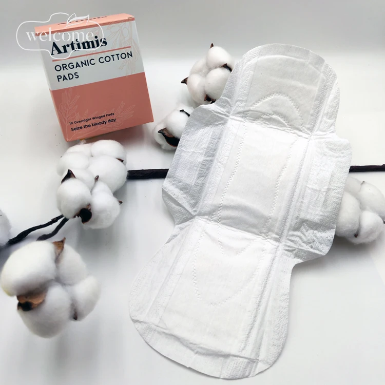 Feminine Female Hygiene Products Eco Friendly Charcoal Odor Absorber Eliminator Antibacterials Pads Belted Sanitary Napkin