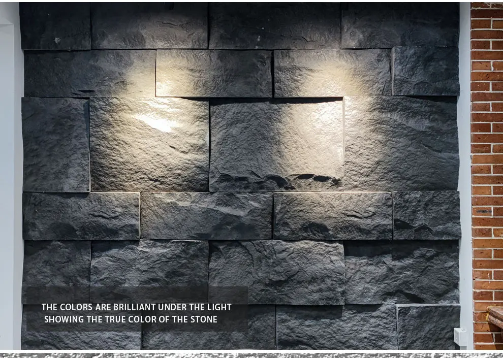Настенная плита из искусственного камня 3d, настенная панель из искусственного камня для украшения дома
