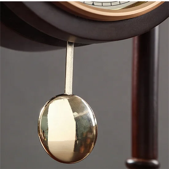 Chinese style solid wood desk clock retro creative table clocks vintage