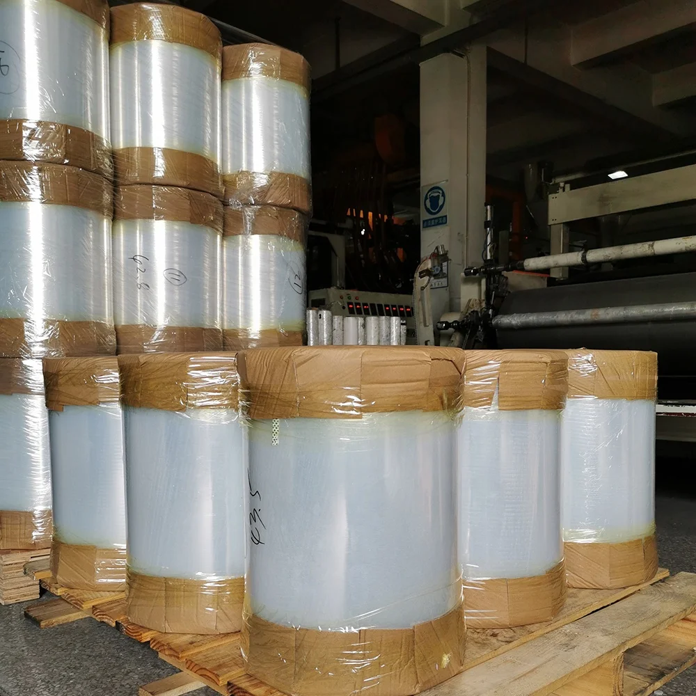 20mic 500mm LLDPE Jumbo roll ClearJumbo roll stretch film ldpe film roll