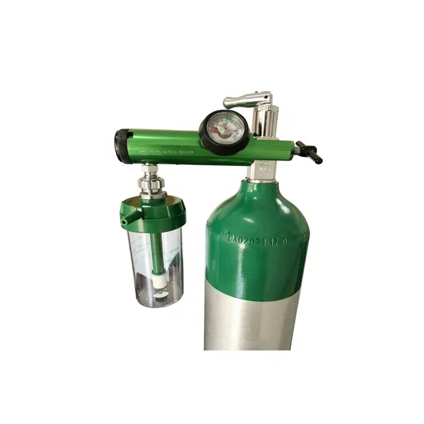 HG-IG ME 4.6L Breathing oxygen cylinder with aluminum  material for Oxygen cylinder prices with CGA870 Valve and Click Regulator