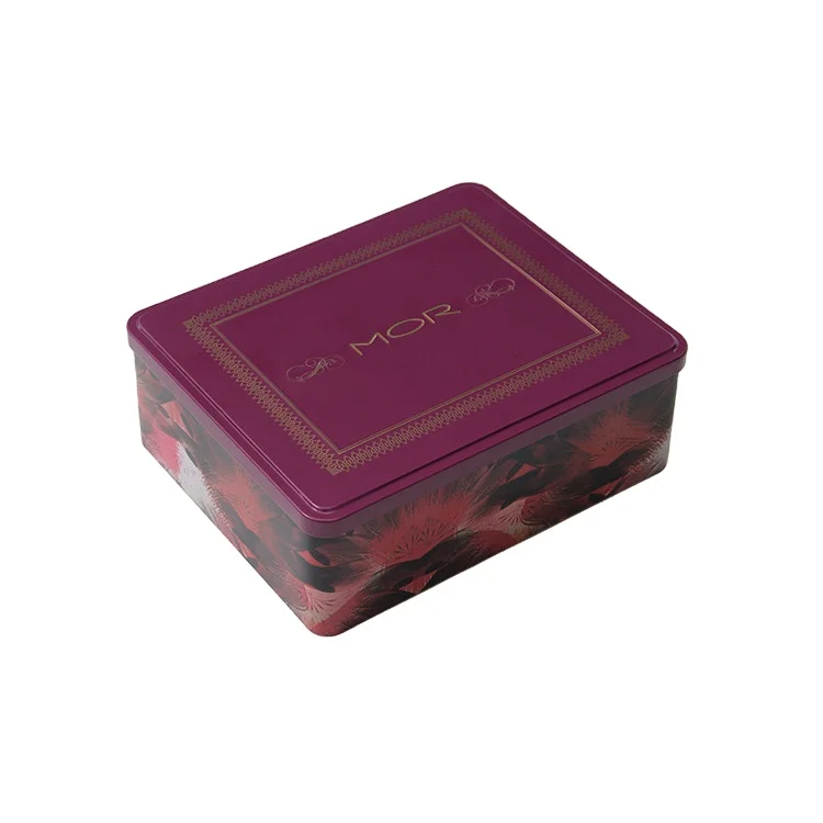 Металлическая коробка для кистей для макияжа, индивидуальная прямоугольная жестяная коробка, олово для косметики