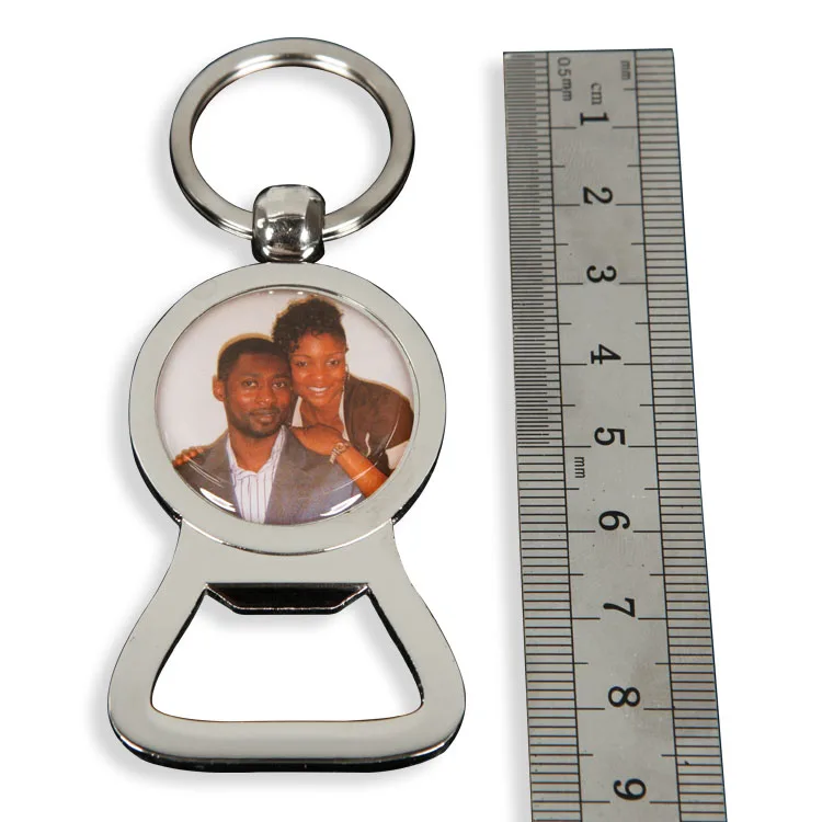 Cute engraveable logo metal custom keyholder key ring beer key chain bottle opener keychain / key holder keyring bottle opener