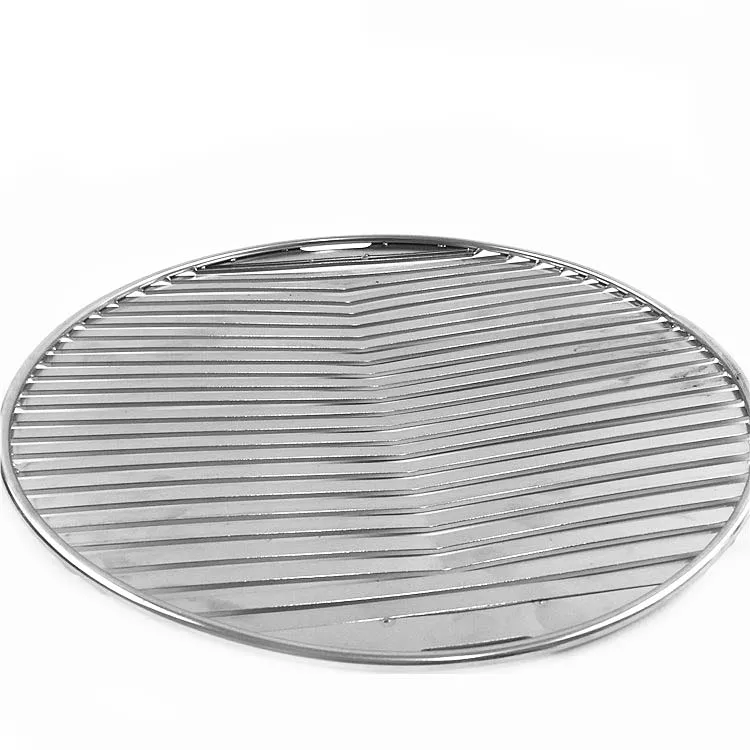 304 Stainless Steel Round BBQ Grill Net Wire Meshes Racks Grid Grate Steam Camping Hiking Outdoor