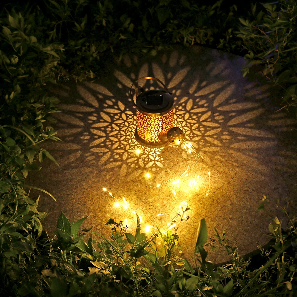 Solar LED Watering Can Light Garden Outdoor Waterproof Landscape Kettle Lighting Waterproof Solar Lawn Stake Lamp