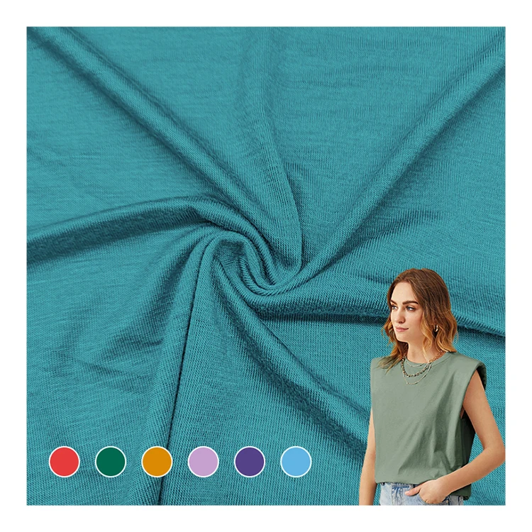 Eco-friendly Knitted Bamboo Fiber Fabric , China Wholesale Bamboo Jersey Fabric For Baby Clothing/