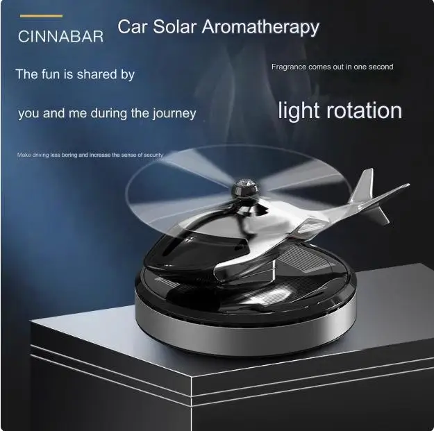 Warhawk Helicopter Aromatherapy Car Perfume Fragrance Airplane Aircraft Solar Power Energy Dashboard Liquid Car Freshener