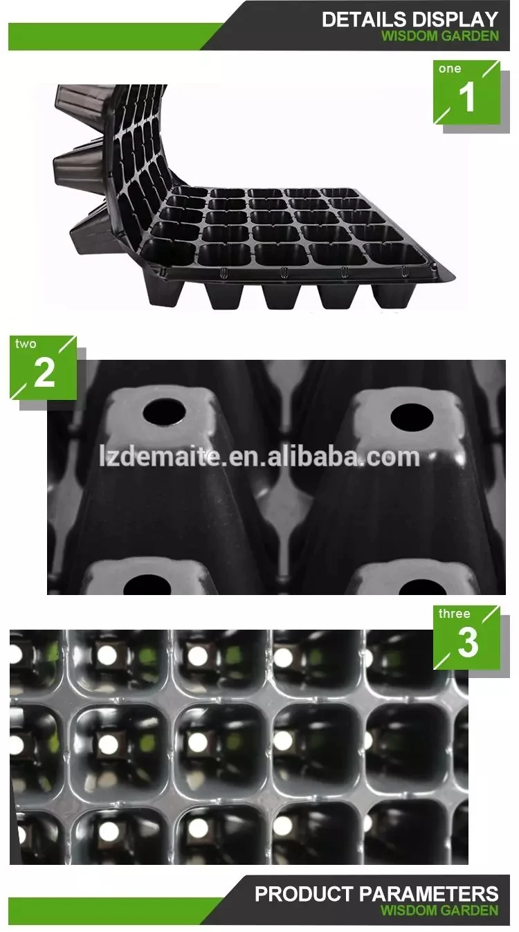 Durability plastic cucumber nursery seeding pots tray for greenhouse