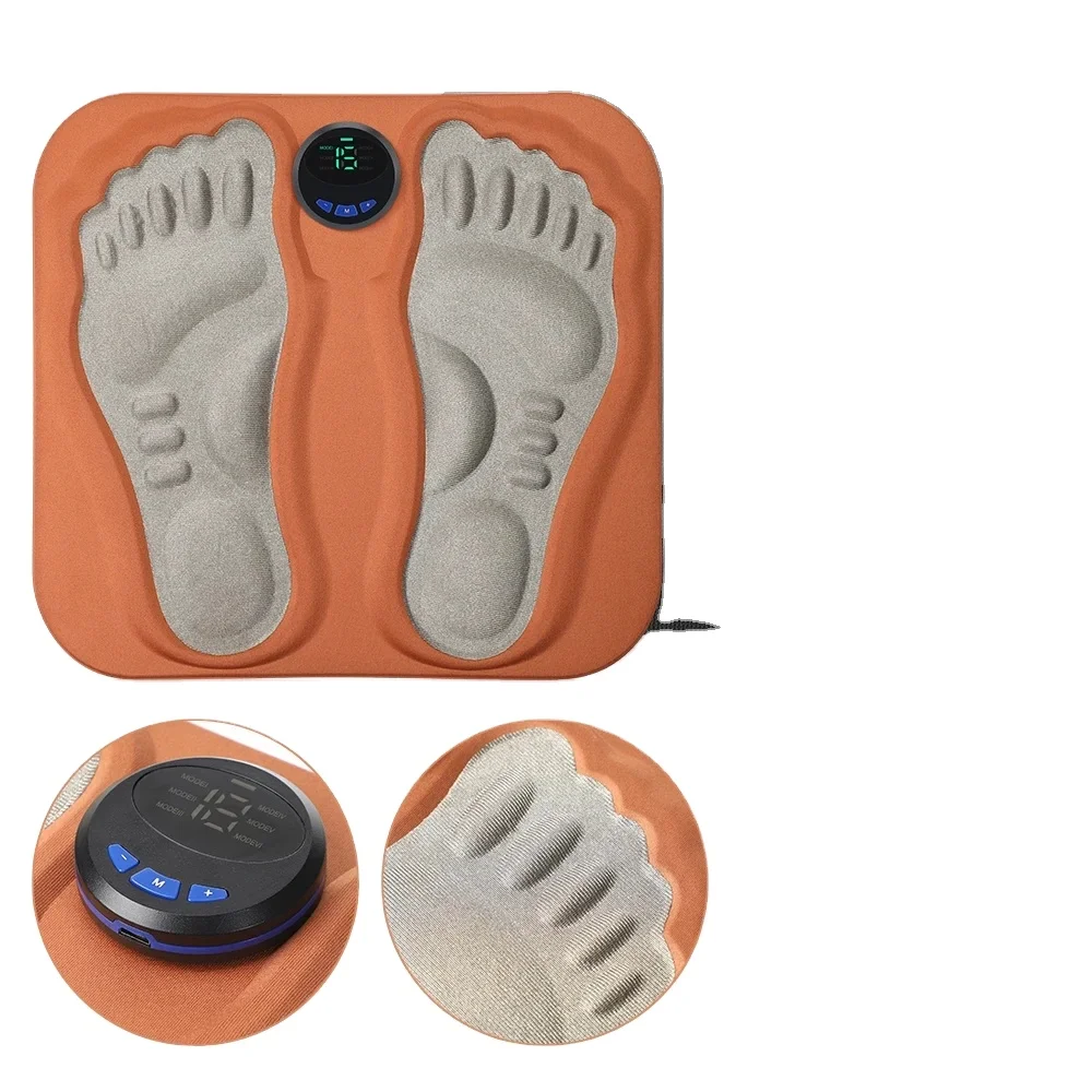 3D Foot Massage Pad Micro-current Pulse Calf Massager Automatic Foot Massage Mat Relaxes Muscles Relieves Pain Slim Legs