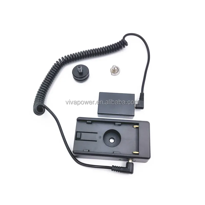 NP F970 F750 Battery Holder Mount Plate Plus DR-E17 DC Coupler LP-E17 Dummy Battery For Canon EOS M3 M5 M6 EOS-M5 EOS-M6