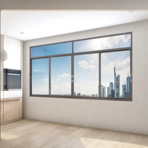 Waterproof Residential Window Tempered Glass Sliding Window High water-repellent edge design Sliding Window