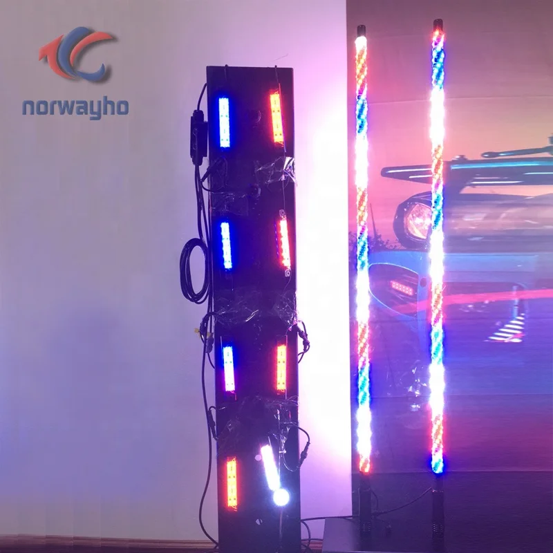 Super Bright 4FT 1.2meter 300 LEDs LED Whip Quick Release Mount LED Flag Pole