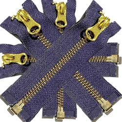 Молнии аксессуары на заказ молния открытый конец M5 # чай золотой цвет Y металлические латунные зубья металлическая молния для джинсов сумок курток